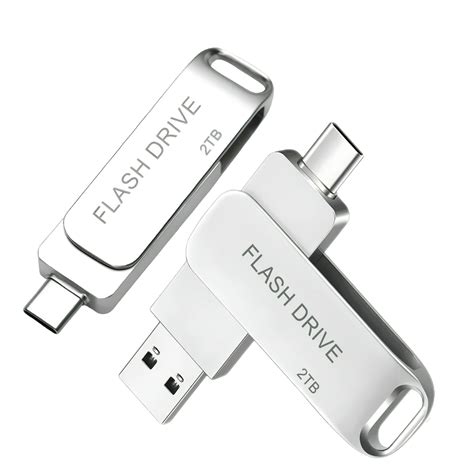 Dual USB Flash Drive 2TB/2000GB 2in1 Thumb Drive for Android/Tablet/PC ...