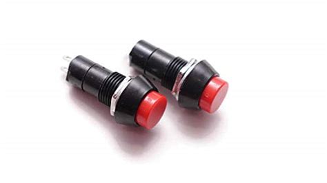Click Switches, Self-Lock On/Off 2 pin Push Button Switch Locking Car ...