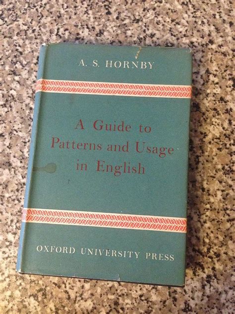 Guide to Patterns and Usage in English: A.S. Hornby: 9780194313162: Amazon.com: Books