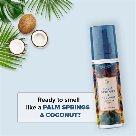 Buy CGG COSMETICS PALM SPRINGS & COCONUT BODY& HAIR MIST 100 ML Online ...