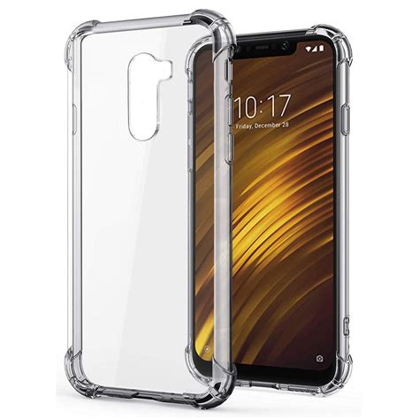 Casotec Hybrid Soft Silicon TPU Back Case Cover for POCO F1 - Clear