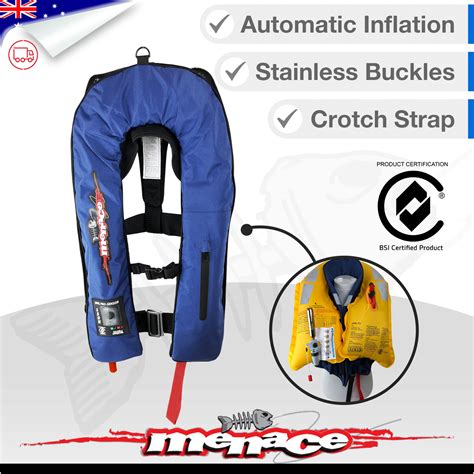 ADULT AUTOMATIC Inflatable Life Jacket PFD Type 1 Yoke LifeJackets ...