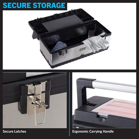 Buy Stalwart Tool Box - Features Small Parts Organizer with 18 Bins and ...