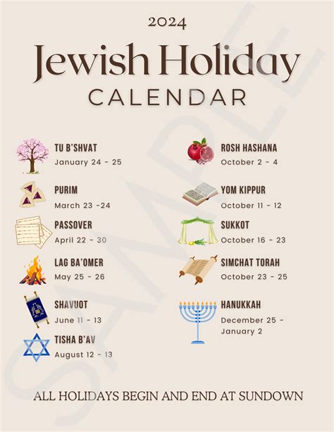 September 2024 Calendar With Jewish Holidays | Printable Calendar 2025