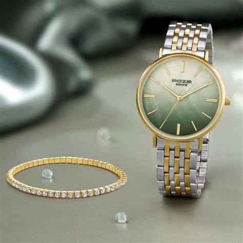 Buy Online Sonata Poze Quartz Analog Green Mother Of Pearl Dial Two ...