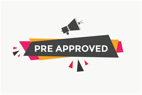 Image result for Pre-Approved Vector