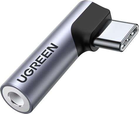 UGREEN Mini Adapter USB C Jack 3.5mm Angled Connector Earphone Type C ...