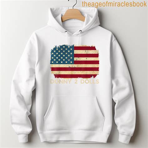 Donny 2 Dolls Funny Retro Graphic Usa Flag Bold Statement T-shirt