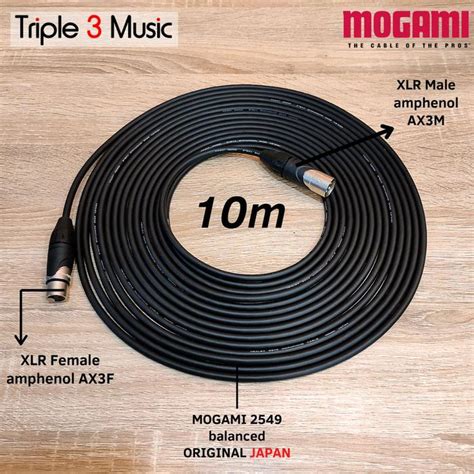 Jual MOGAMI 2549 ORIGINAL JAPAN Kabel mic microphone XLR male to XLR ...