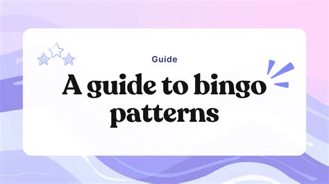 Image result for Examples of Bingo Patterns