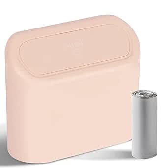 Jasilon Car Trash Can with Lid and Bags,Waterproof Mini Car Trash Bag ...