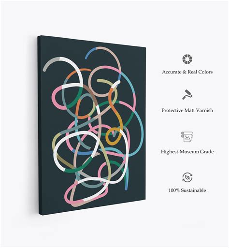 Buy Color Lines, Abstract Art, Abstract Painting Wall Art Online at ...