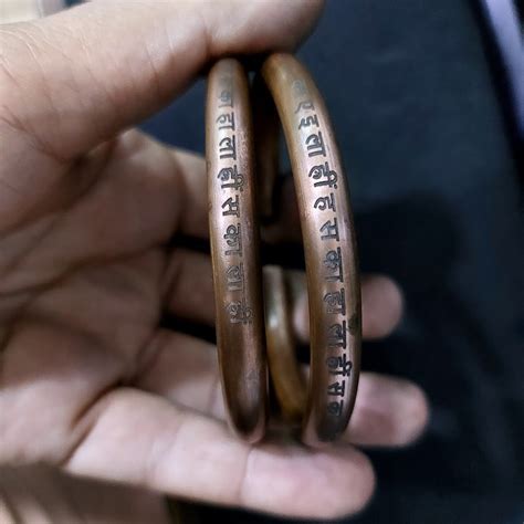 Custom Stamped Hand Crafted 8 mm Diameter Cuff Kada Pure Solid Copper ...