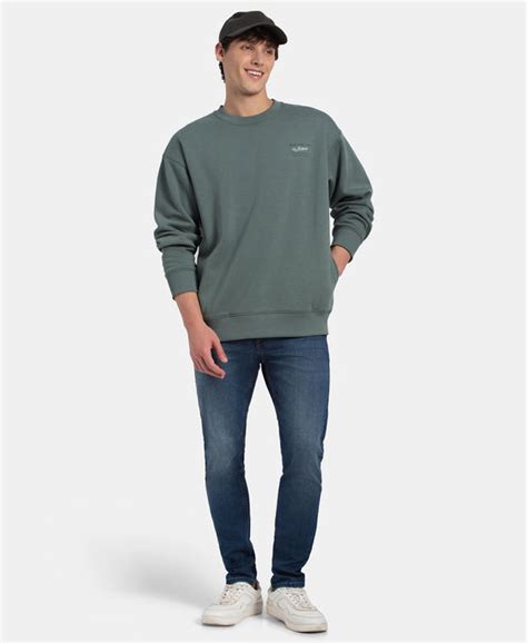 Buy Super Combed Cotton Rich Graphic Print Fleece Sweatshirt with ...