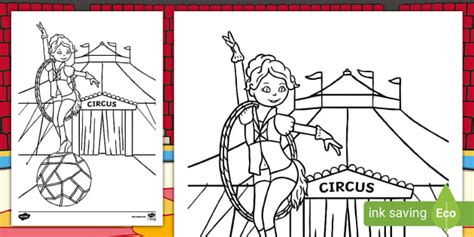 Circus Balancing Act Colouring Page | Fun Colouring Activity