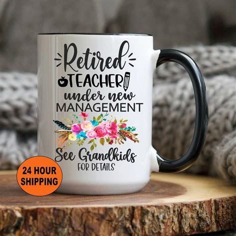 Teacher Retirement Gift, Teacher Retirement Mug, Personalized Teacher ...