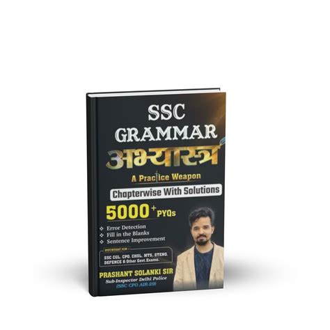 Rankers - SSC Grammar (Abhyastra) by Prashant Solanki | 5000+ PYQs | H ...