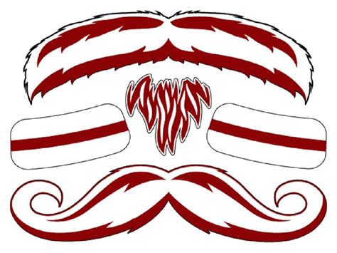 StacheTATS White/Maroon Temporary Mustache Tattoos : Amazon.in: Beauty