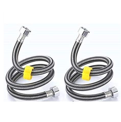 A To Z 24" Stainless Steel Connection Pipe Hot & Cold for Geyser/Wash ...