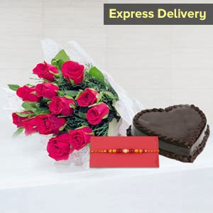 Rakhi with Flowers – Flowers for Rakhi, Send Rakhi Flowers to India