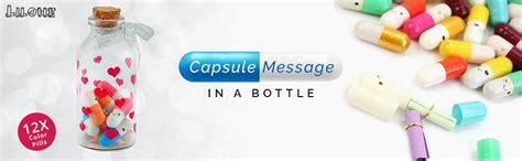 Buy Lilone Glass Capsule Messages in A Bottle (3 x 8 cm, Multicolour ...