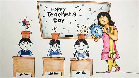 easy drawing for teachers day