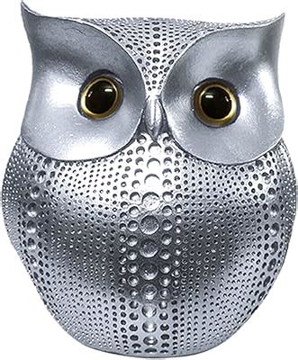 Xtore® Modern Classy Lucky Owl Resin Art Figure Showpiece (Golden), 1 ...
