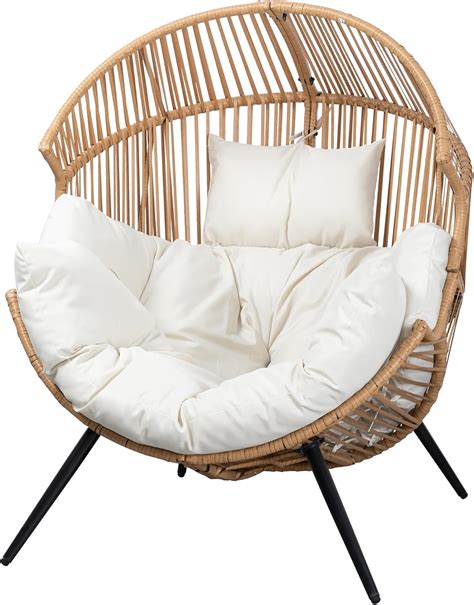 JAMFLY Egg Chair Wicker Outdoor Chairs, Oversized India | Ubuy