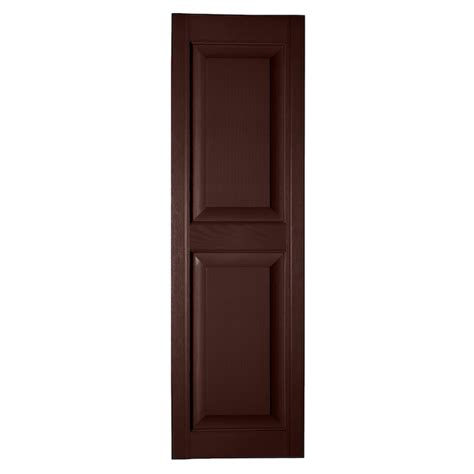 RELIABILT 15-in W x 55-in H Burgundy Raised panel Polypropylene ...