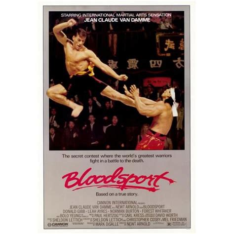 Pop Culture Graphics MOVAF6826 Bloodsport Movie Poster Print, 27 x 40 ...