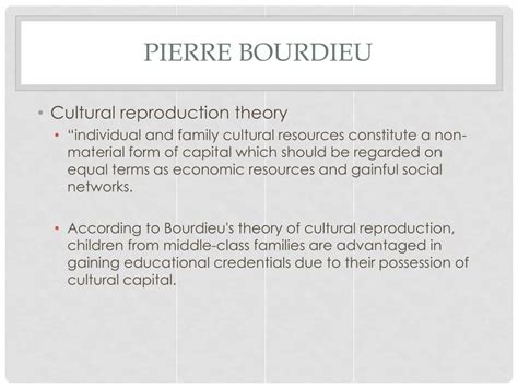 Pierre Bourdieu Social Theory