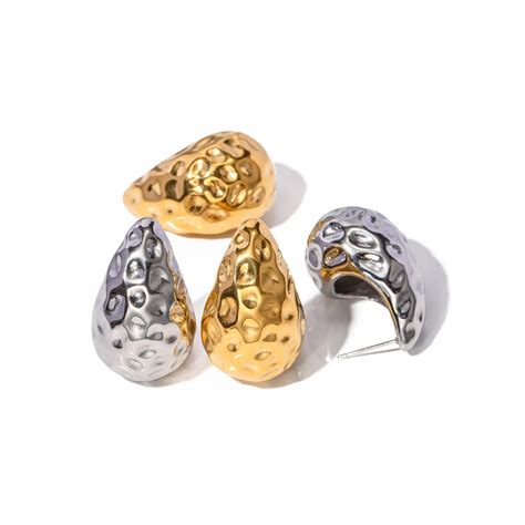 Hammered Teardrop Earrings – moon soul