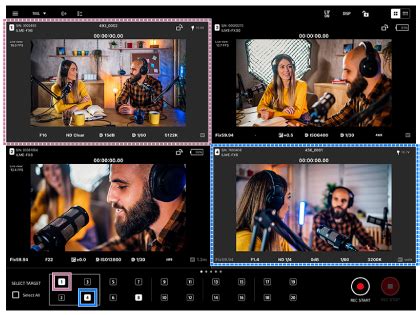 Monitor & Control | Help Guide | Shooting Using Multi-Camera Monitoring