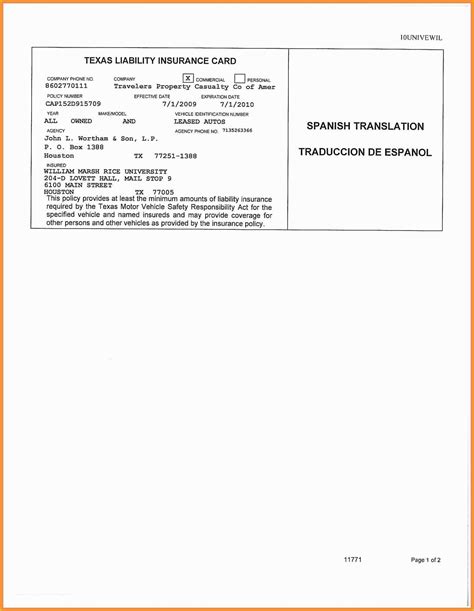 Car Insurance Templates Free Download Of Auto Insurance Card Template Free Download Templates ...