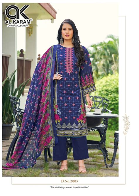 Al Karam Areeba Vol 2 Self Embroidery Work Dress Material Collection