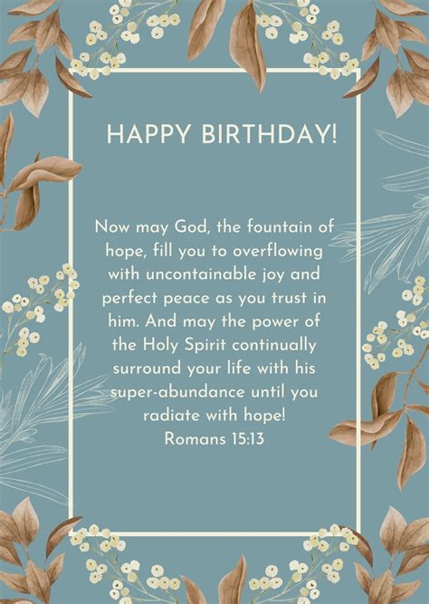 Bible Verse Birthday Wishes Card - Etsy