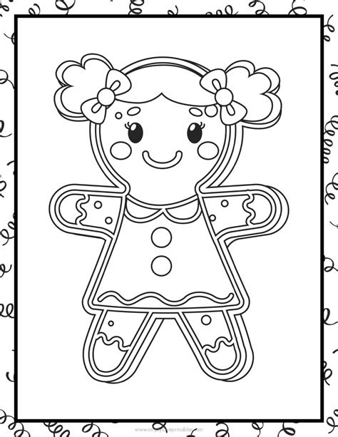 Printable Gingerbread Girl Coloring Pages [2025]