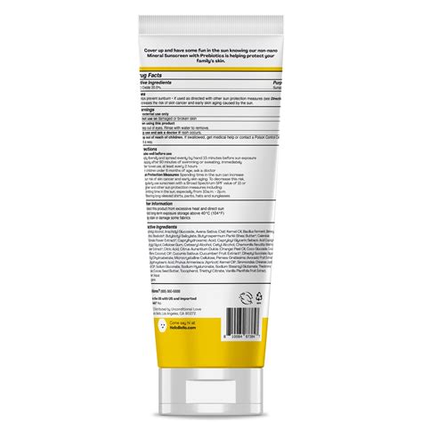 Hello Bello Mineral SPF 55 Sunscreen Lotion with Prebiotics, Water ...