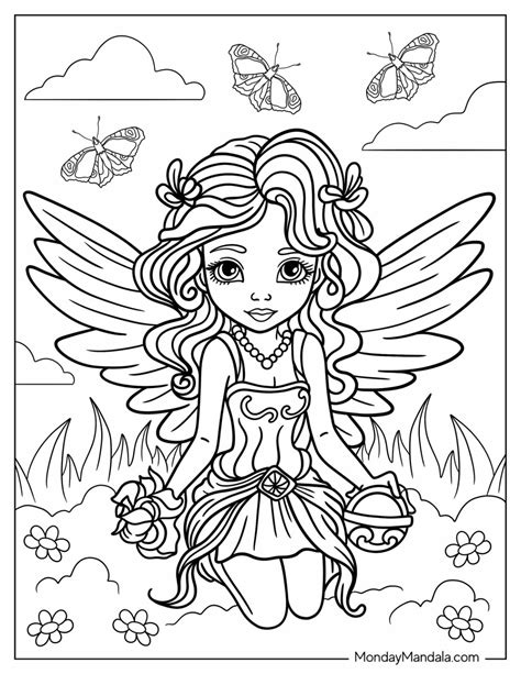 I Can Fairy Coloring Printables Free Fairy Coloring Pages With Colored