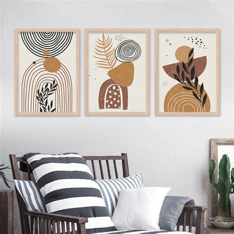 Minimal Art Prints for Living Room Bedroom - Boho Art Combo for Home a ...