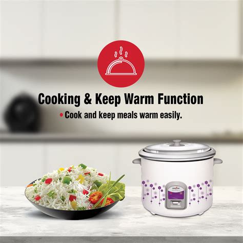 My Cook Plus 2.8L 1000W Rice Cooker with Control Knob – Kenstar Store