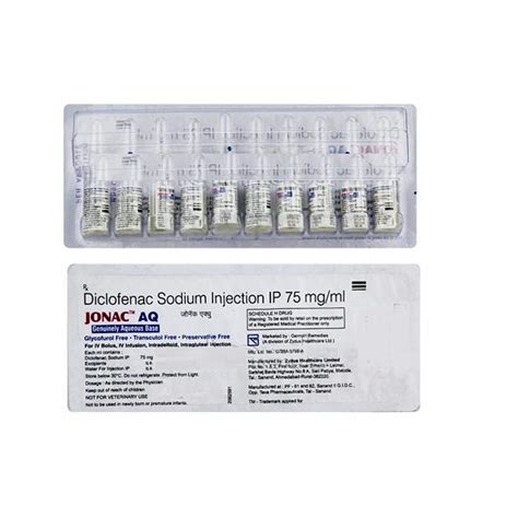 Jonac AQ - Ampoule of 10 * 1 ml Injection : Amazon.in: Health ...