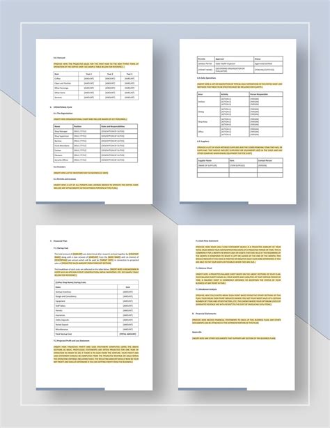 Coffee Shop Business Plan 的图像结果