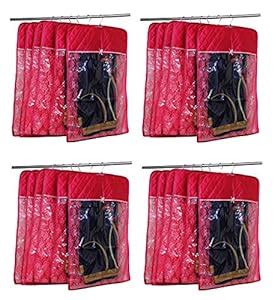 atorakushon® Satin Hanging Saree Cover Garments Wedding Wardrobe ...