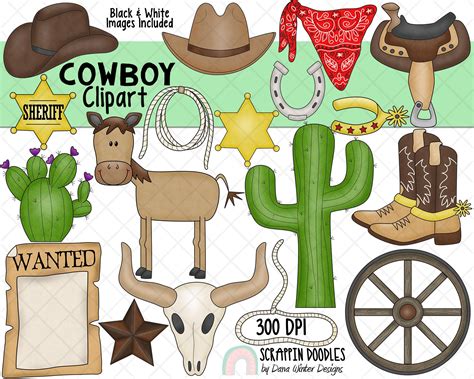 Western Clip Art Black And White