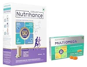 JUBILANT Nutrihance Multiomega 100% Vegan Omega Softgel | Omega 3-5-6-7 ...