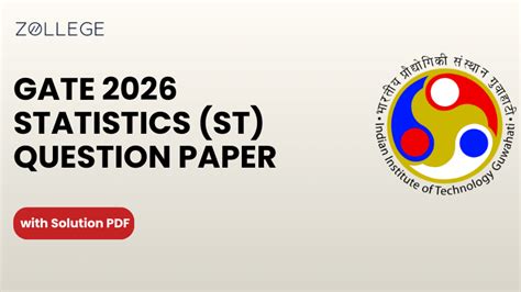 GATE 2026 ST Question Paper with Answer Key and Solution PDF