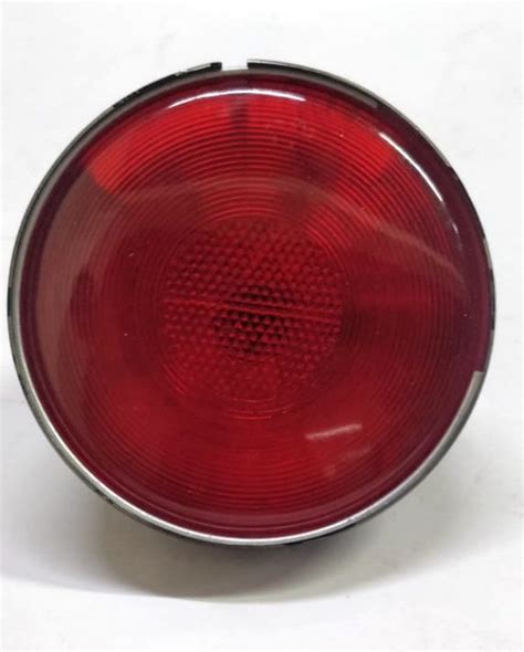 LAL Tail Light Lamp Assembly (Red) Round Mahindra Jeep Old Model for ...
