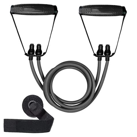 Strauss Double Resistance Tube | Door Anchor for Exercise & Stretching ...