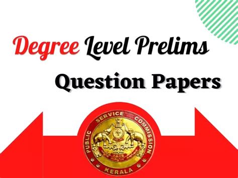 Degree Level Preliminary Question Paper And Answers key 2021 - PSC PDF BANK